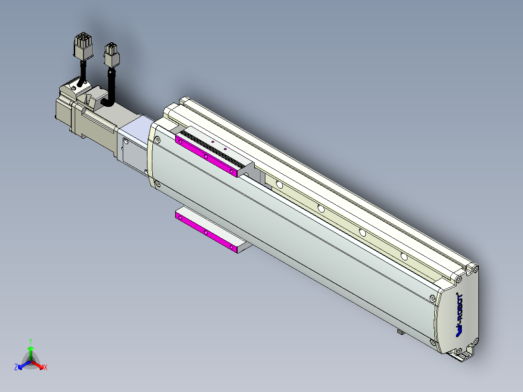 威洛博QF系列模组QF10-Lxx-C-S240-BC-ZP10-C3正等轴测图