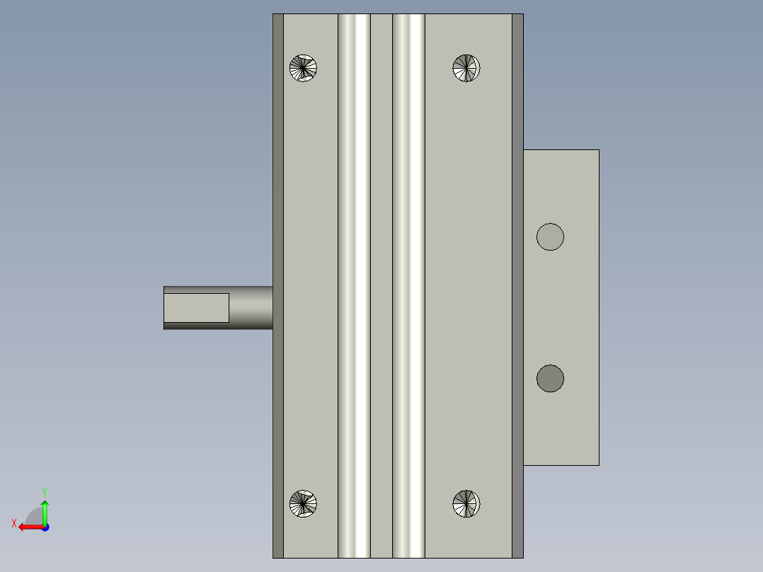 旋转气爪PRD16-60D后视图