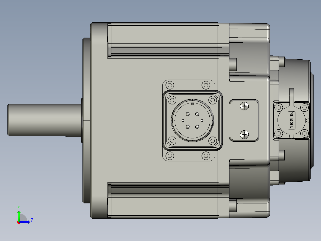 电机MS6G-130CN25BZ2-21P0左视图