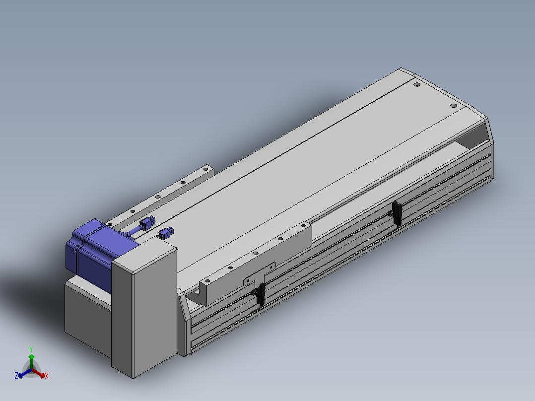 精密模组MT220-L150-300-RU-M75-C4正等轴测图