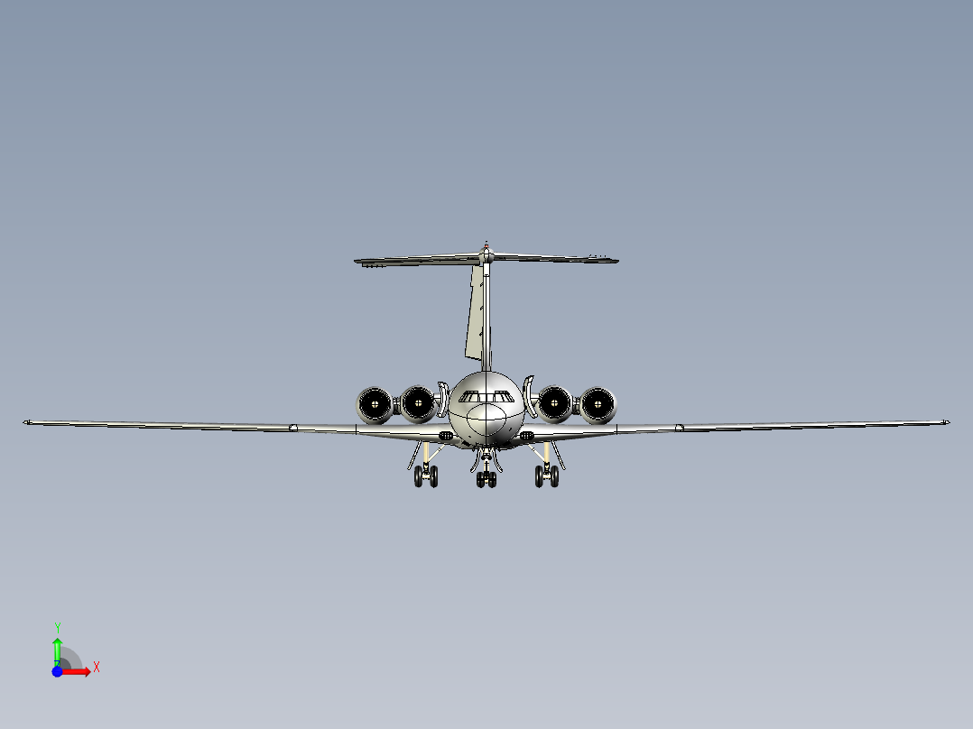 伊留申伊-62M飞机前视图