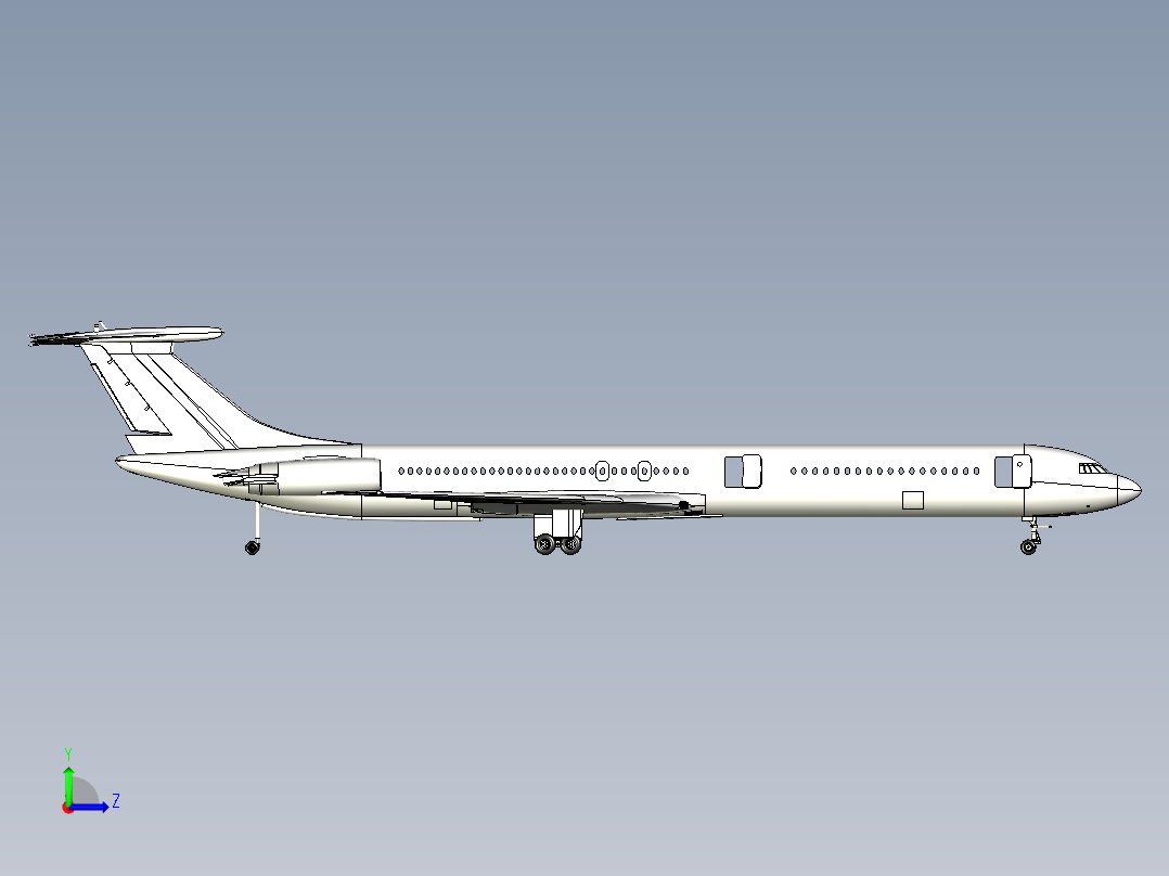 伊留申伊-62M飞机左视图