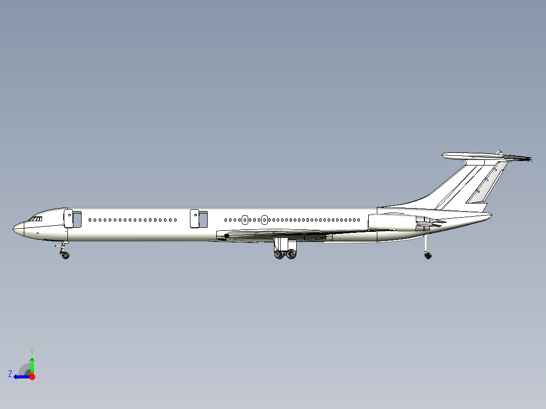 伊留申伊-62M飞机右视图