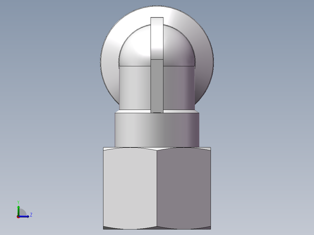 螺纹弯通APLF10-G02（2分10厘内螺纹）左视图