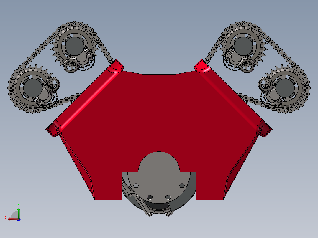 7.0升MMC发动机后视图