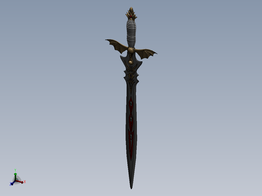 Solidwork<span style='color: red'>宝剑</span><span style='color: red'>模型</span>