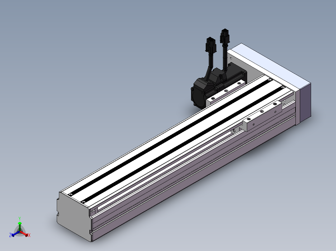 精密模组MY80S-T10-300L-P10B-BL-C4正等轴测图