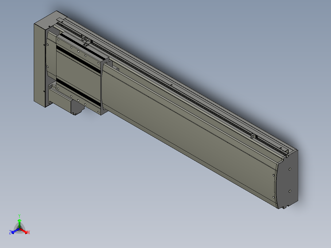 VF丝杆传动-一般环境VF22-S800-BL正等轴测图