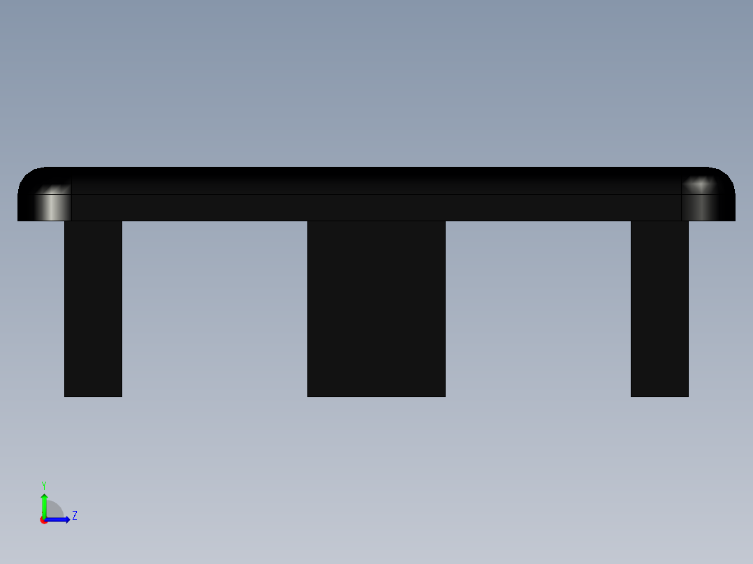 型材-KJN CABLE CONDUIT CAP 40X40 KJN511080左视图