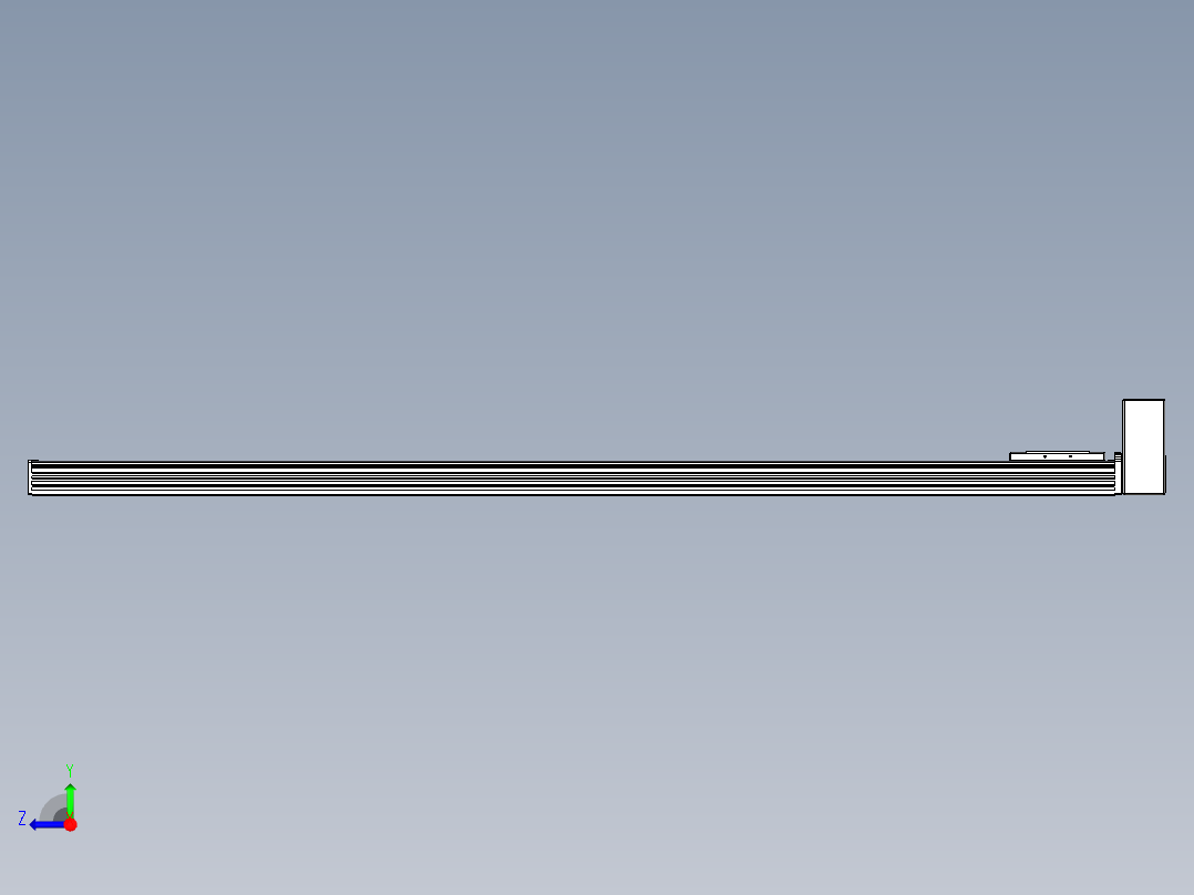 同步带全封闭直线模组TPA-HCB-110D-90-L1500-LU-C-P40-N3右视图