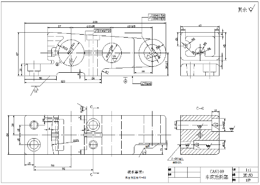ca6140机床后托架加工工艺及夹具设计【含图和文档】