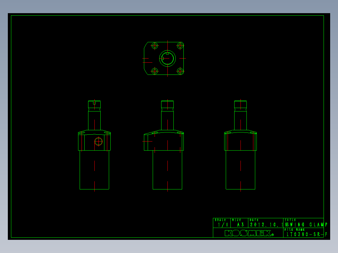 KOSMEKLT0360-SR-F多系列多零件图纸模型多系列多零件图纸模型