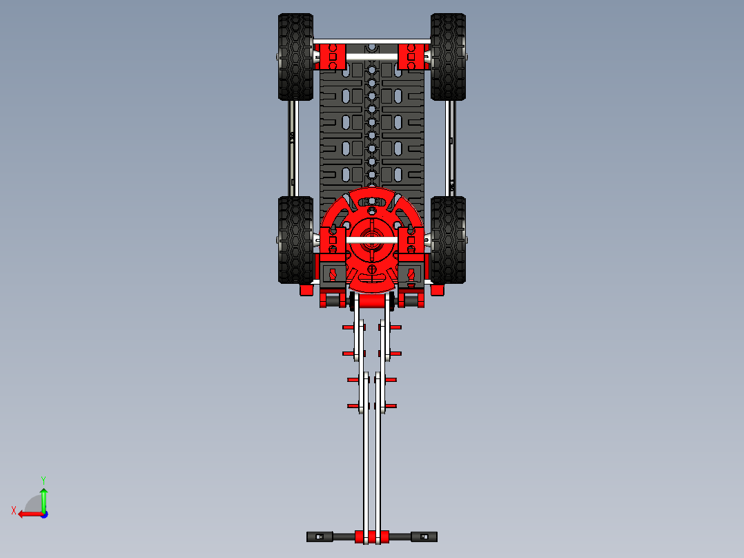 ft-Model 10，手推车乐高后视图