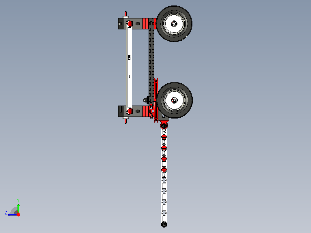ft-Model 10，手推车乐高右视图