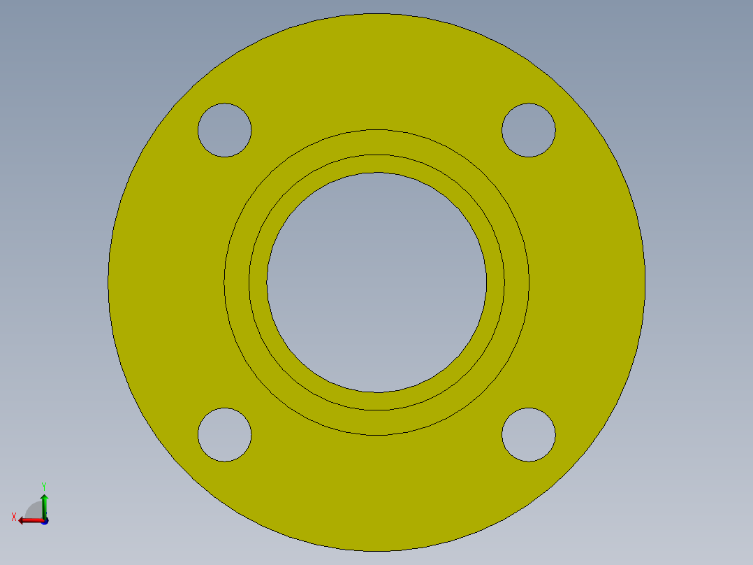 socket weld flange后视图
