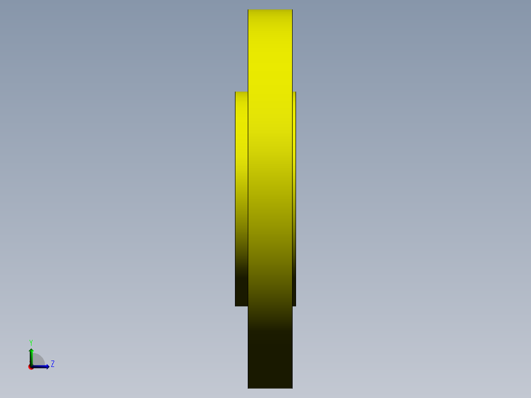 socket weld flange左视图