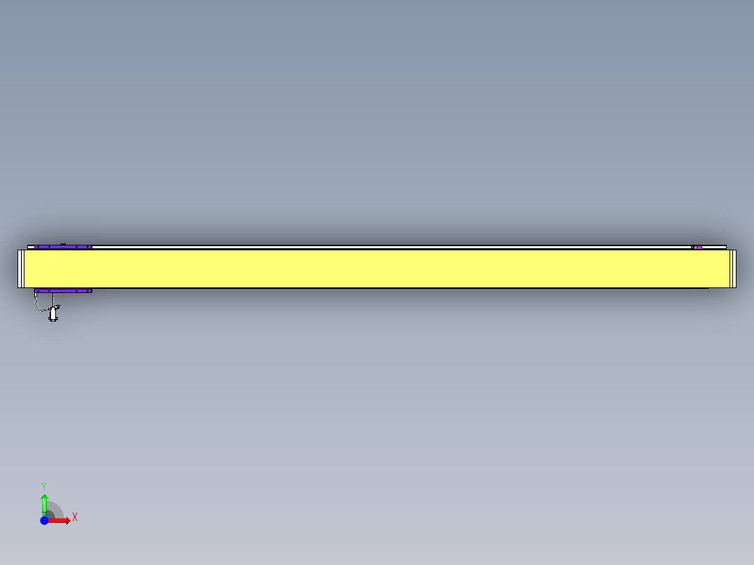 威洛博VL系列直线电机模组-VL14S3-S2300前视图