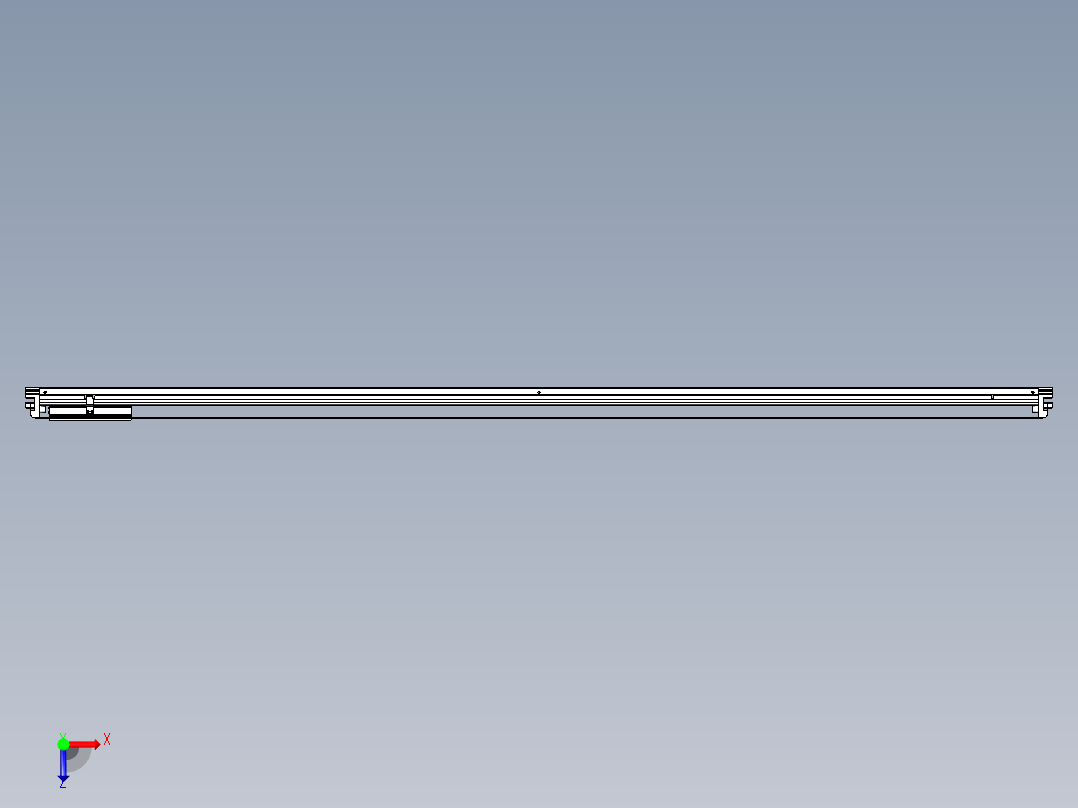威洛博VL系列直线电机模组-VL14S3-S2300俯视图