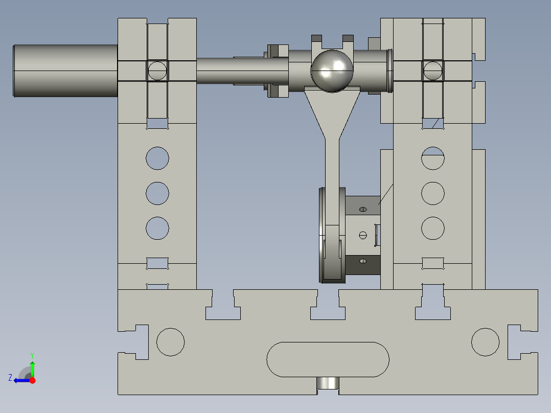 组合夹具右视图
