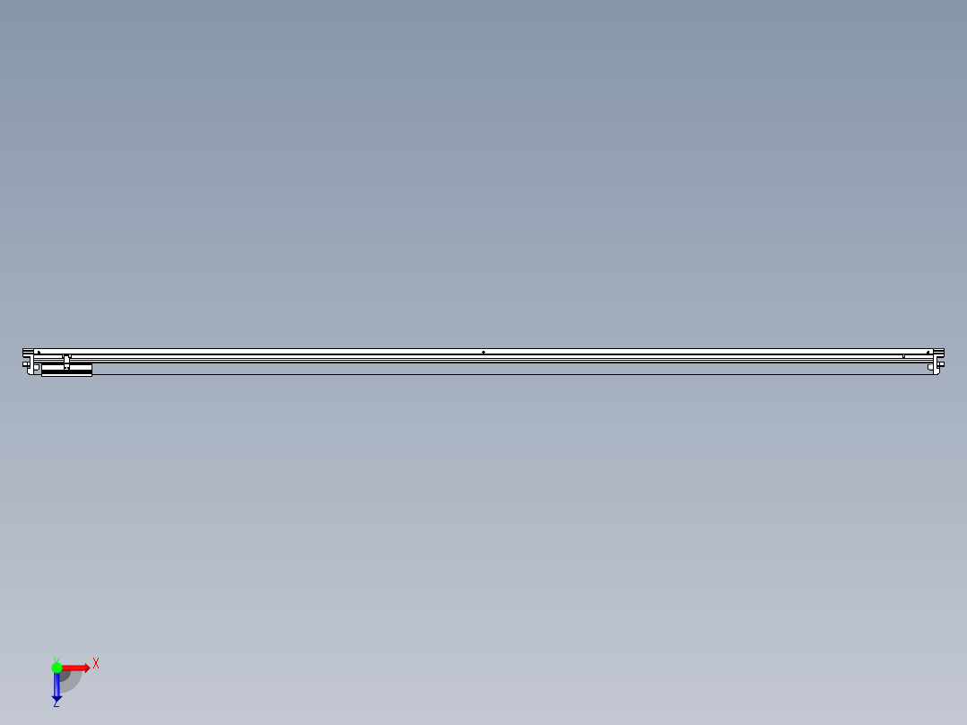 威洛博VL系列直线电机模组-VL17E2-S2650俯视图
