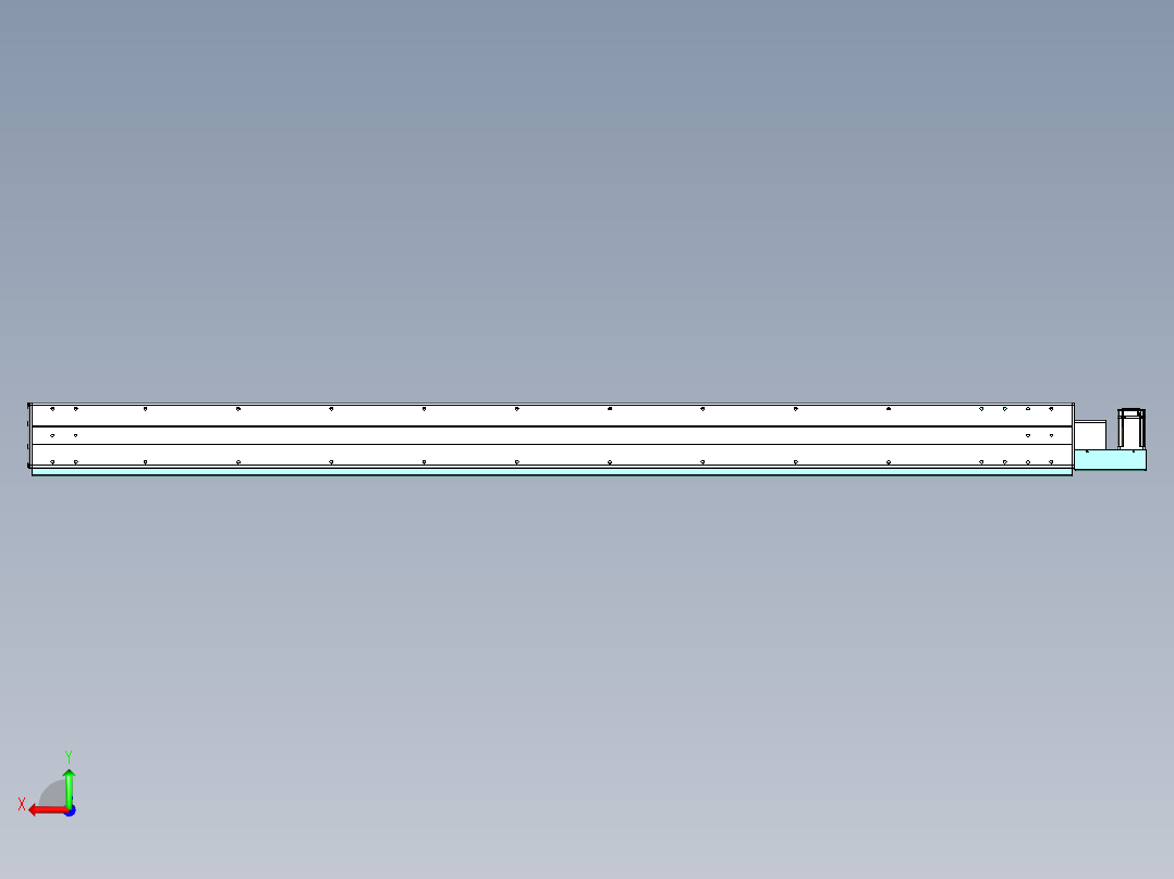 威洛博VBF同步带传动一般环境VBF14-L45-S1950-BL-ZP40-C3后视图