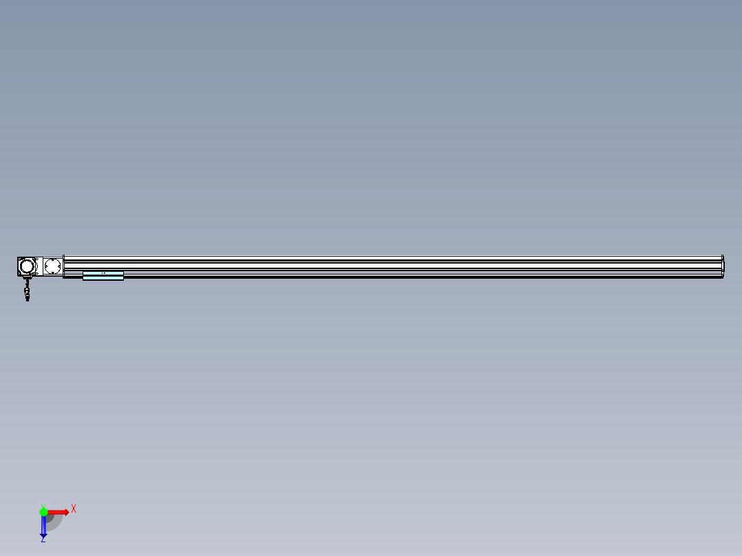 威洛博VBF同步带传动一般环境VBF14-L45-S1950-BL-ZP40-C3俯视图
