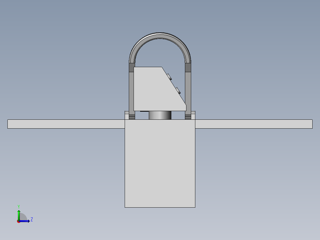 铝型材生产加工用切割装置左视图