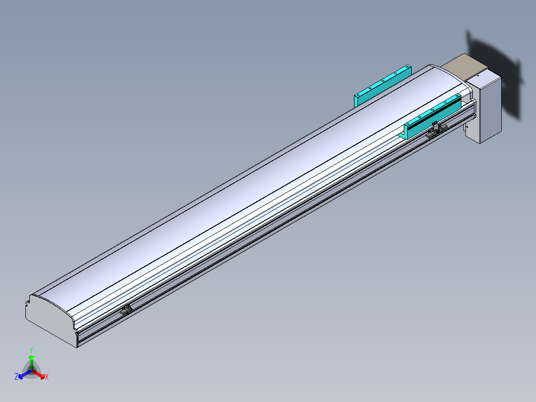 同步带滑台-半封闭B22H-L100-C-S1300-RD-P75-D3-N5