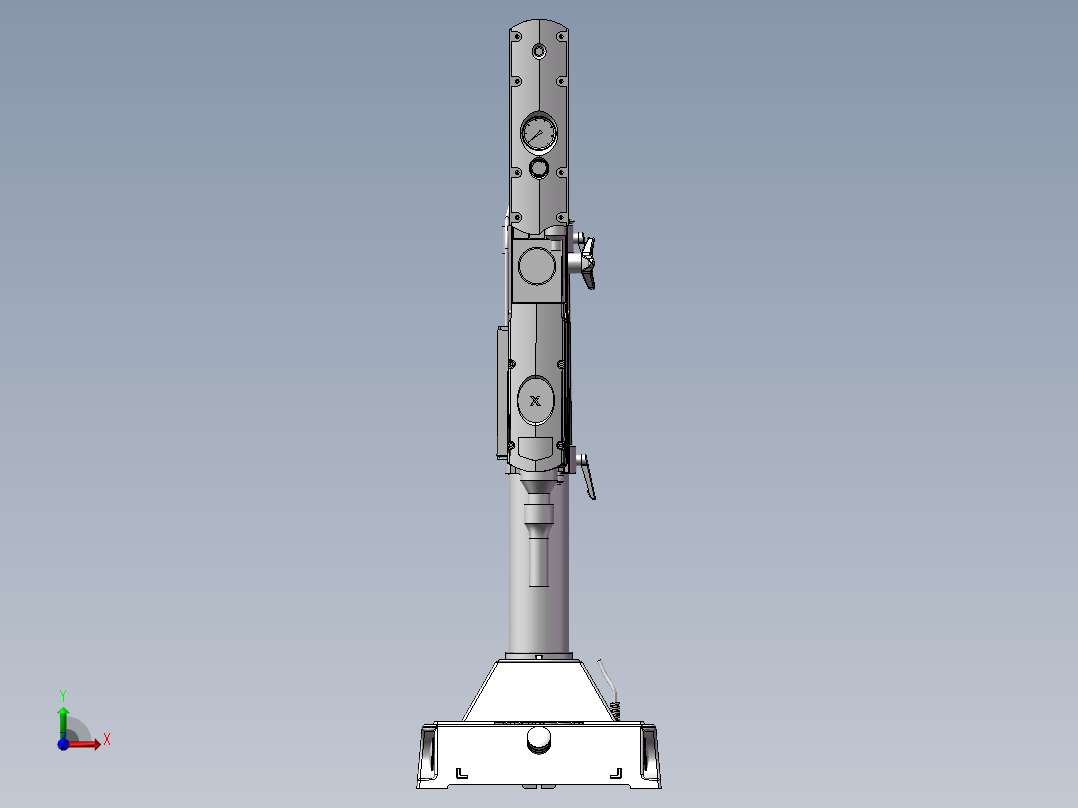超声波焊接机 自动化设备3D图纸3D模型前视图