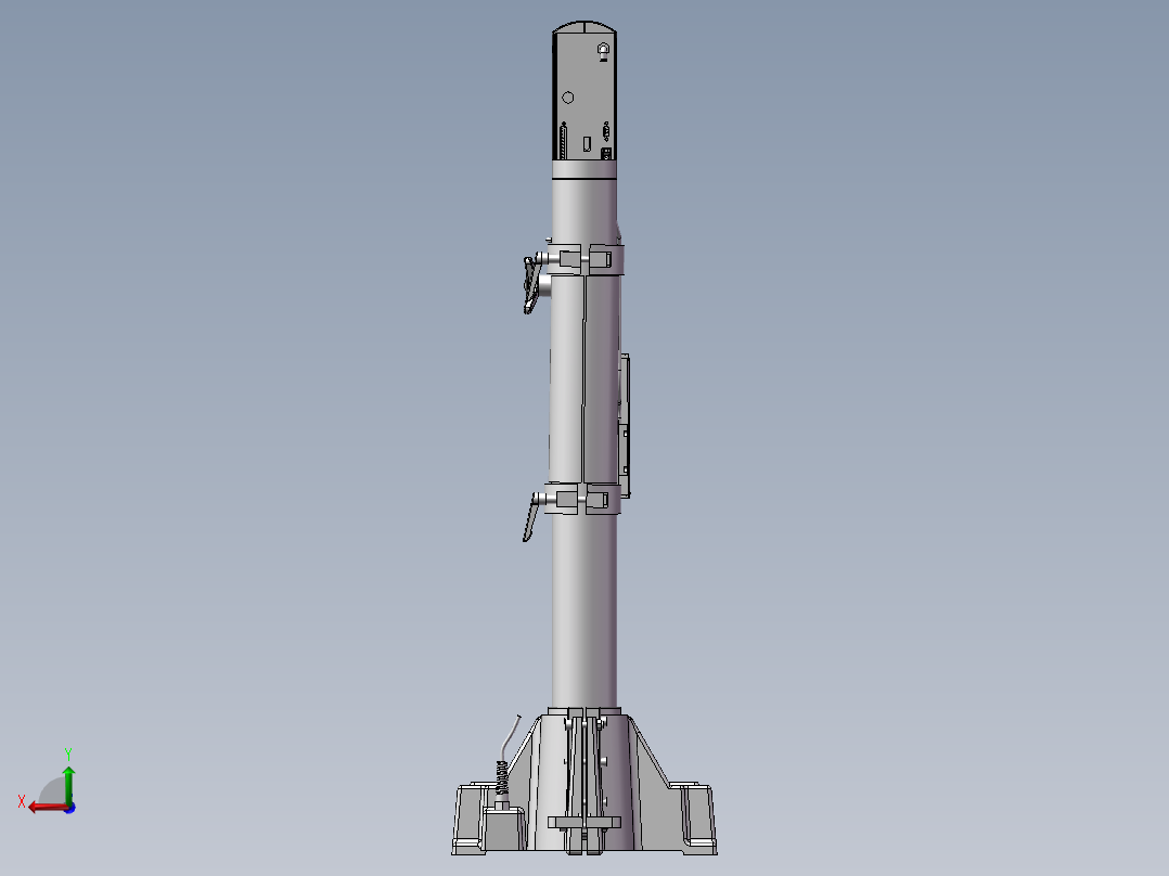 超声波焊接机 自动化设备3D图纸3D模型后视图