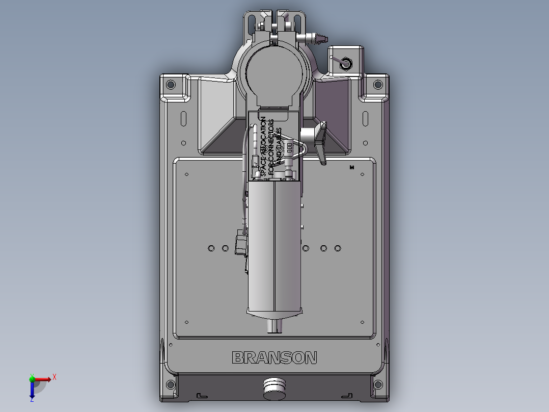 超声波焊接机 自动化设备3D图纸3D模型俯视图