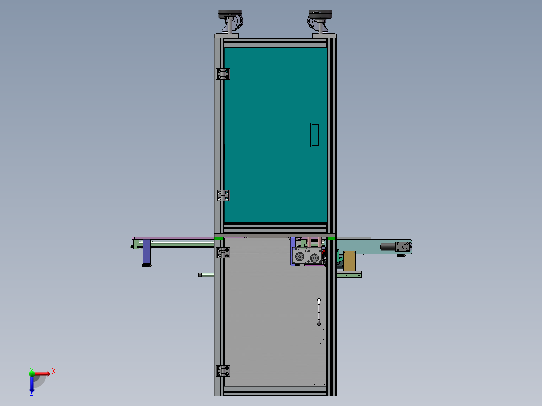 自动振摆检测设备sw16可编辑俯视图