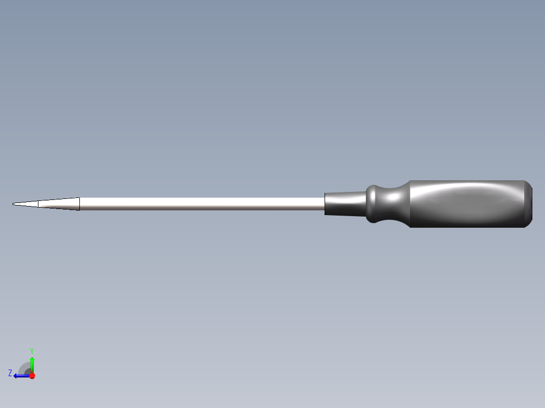 SolidWorks 改锥模型右视图