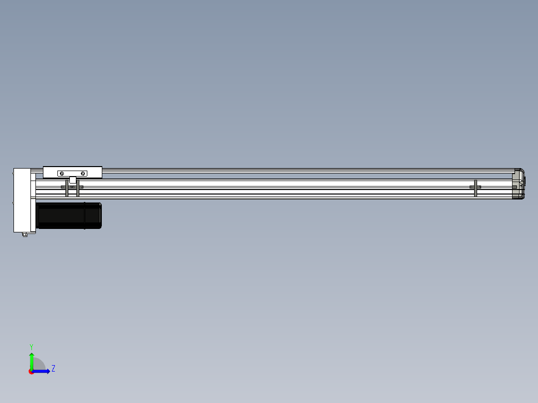 Toyo东佑达直线模组-ETH14-950-BM-400W+煞車左视图