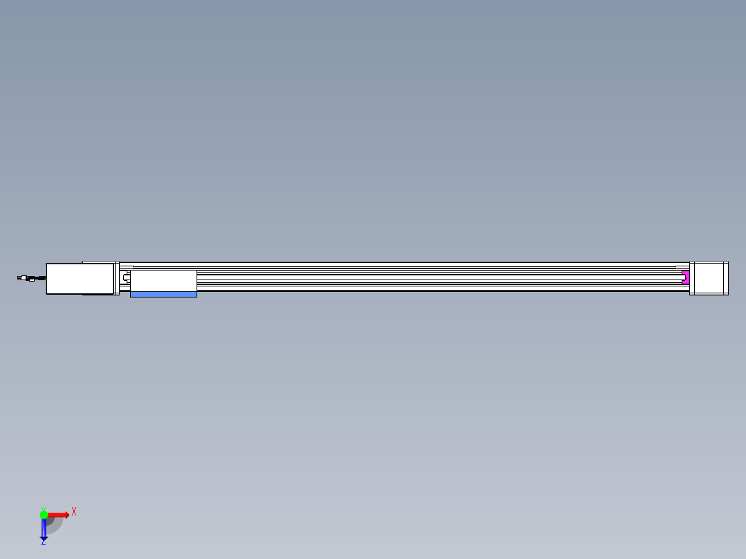 威洛博LB.GB同步带传动--欧规系列GB8-L96-S1300-BR-P40俯视图