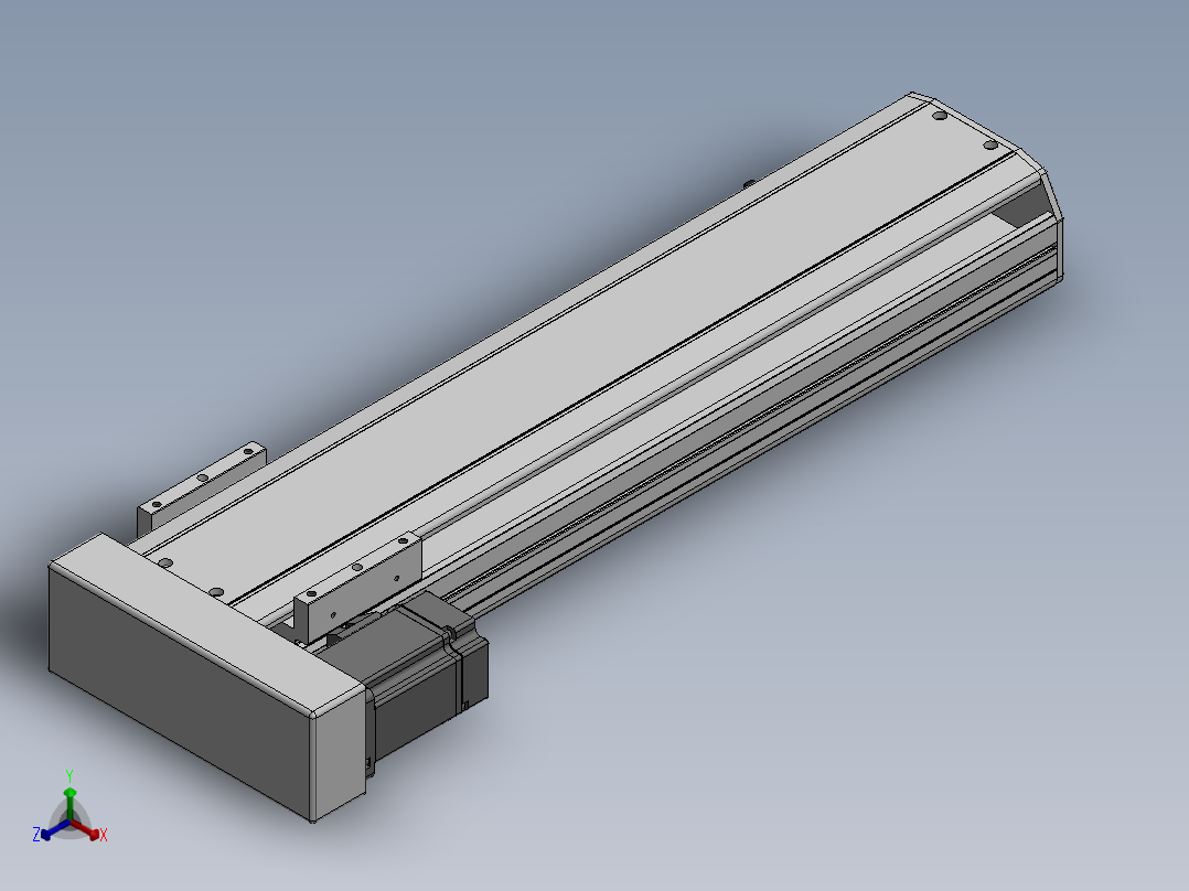 精密模组MY130-T10-450L-BL-P20B-C4-C正等轴测图