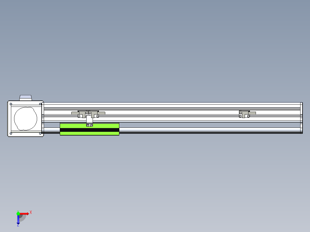 同步带滑台-半封闭B13-L90-S350-L-Z86-D3俯视图