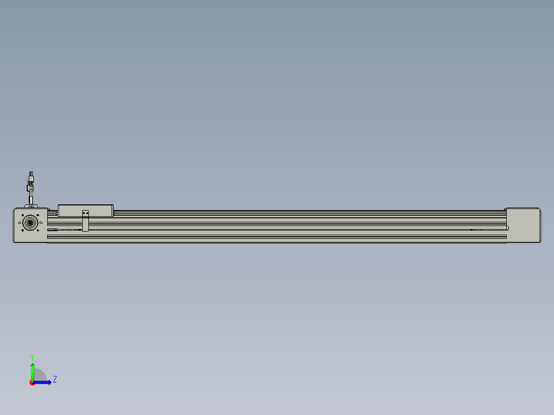 威洛博直线电机模组EB6-L140-S900-R-P40-MS3左视图