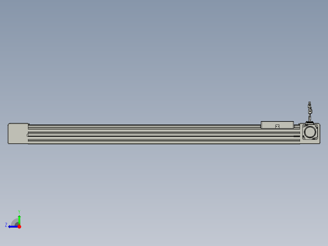 威洛博直线电机模组EB6-L140-S900-R-P40-MS3右视图