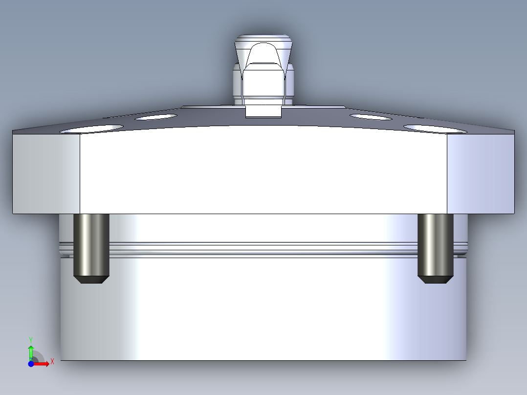 KOSMEKSWH2090-G多系列多零件图纸模型前视图