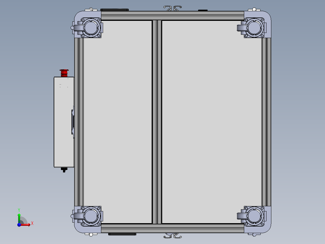 型材机架模型前视图