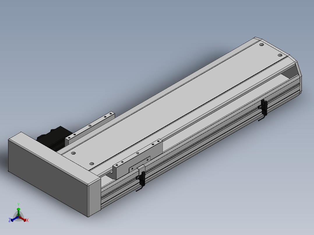 精密模组MY170-T10-400L-BR-P75B-C4-C正等轴测图
