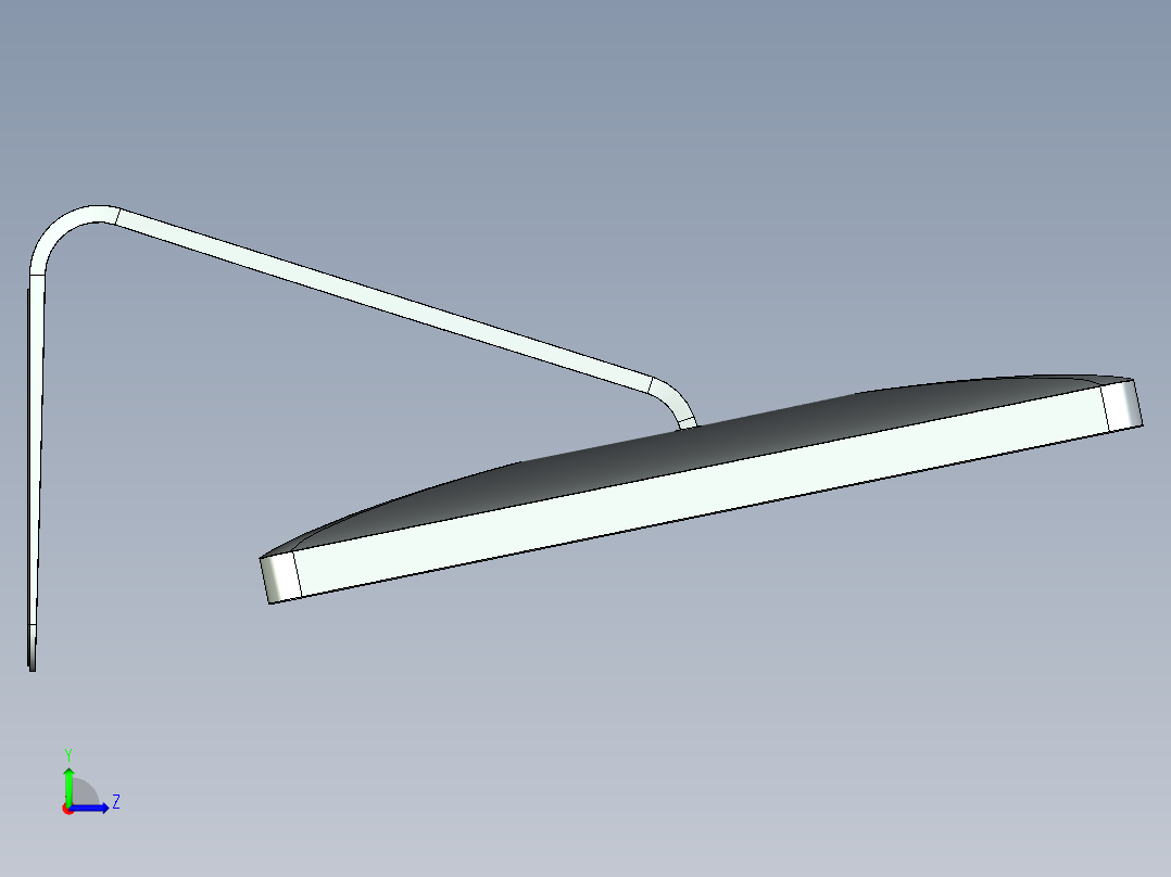 Apple Cinema 27英寸LCD显示器模型3D图纸左视图