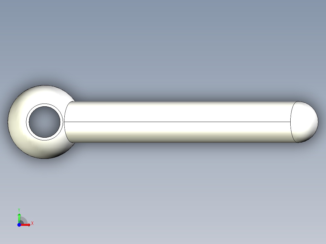 把手2447(B)-3D多系列多零件图纸模型前视图