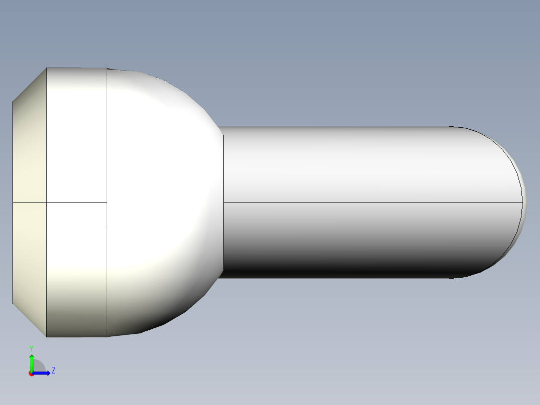 把手2447(B)-3D多系列多零件图纸模型左视图