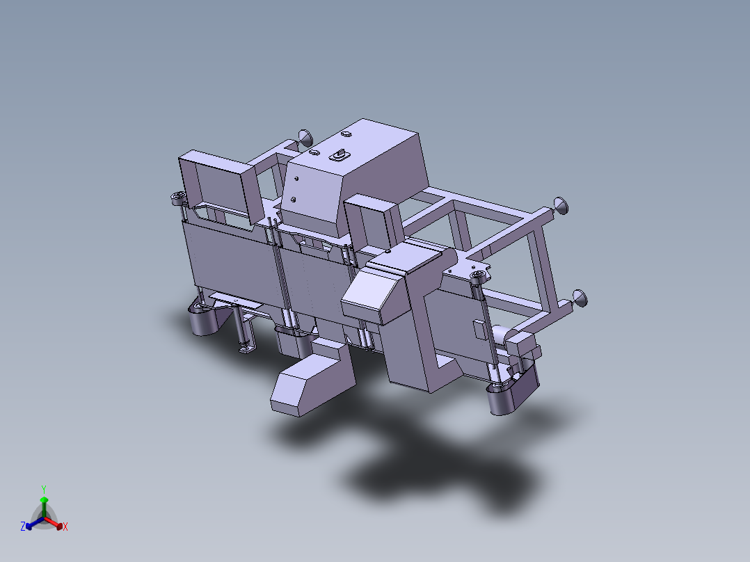 金属探测器扫描检查设备正等轴测图