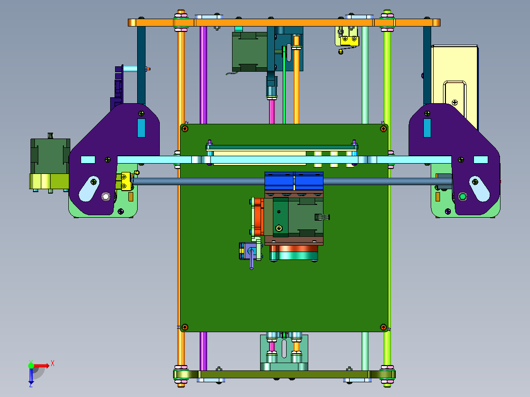 高精度Anet A8家用3d打印机俯视图