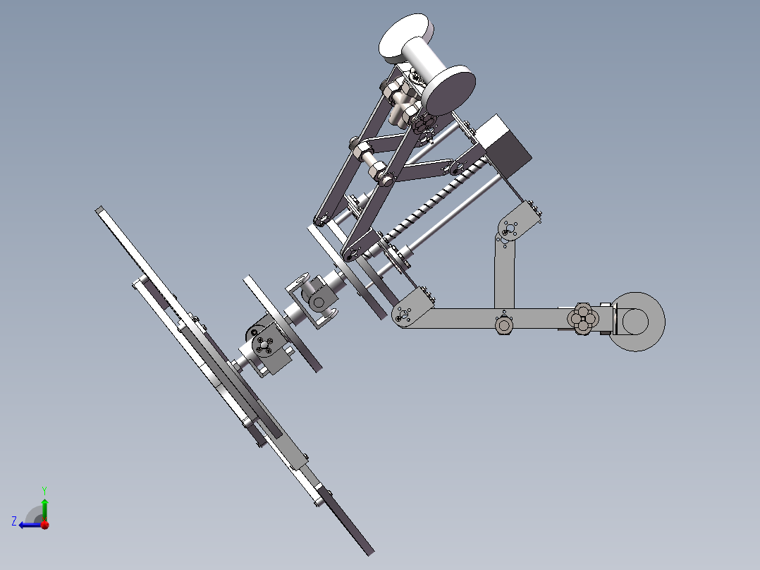 管道清洁（三维+课设+程序+原理图+二维）右视图
