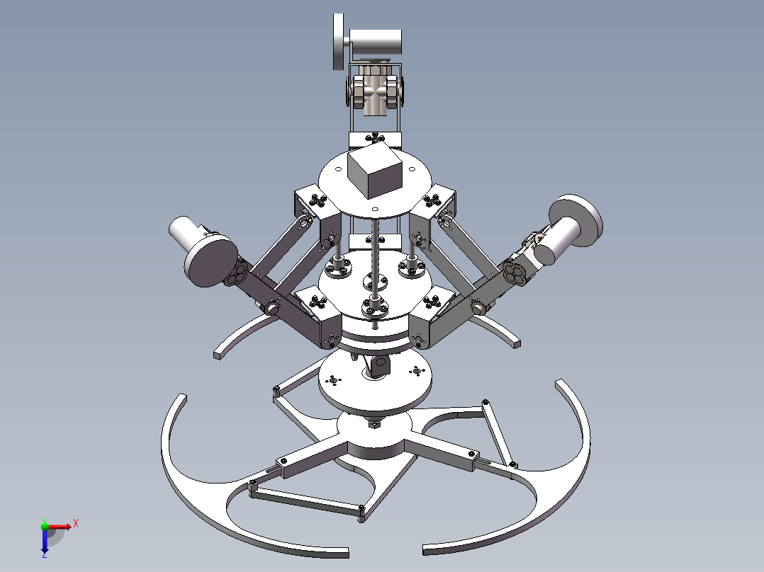 管道清洁（三维+课设+程序+原理图+二维）俯视图