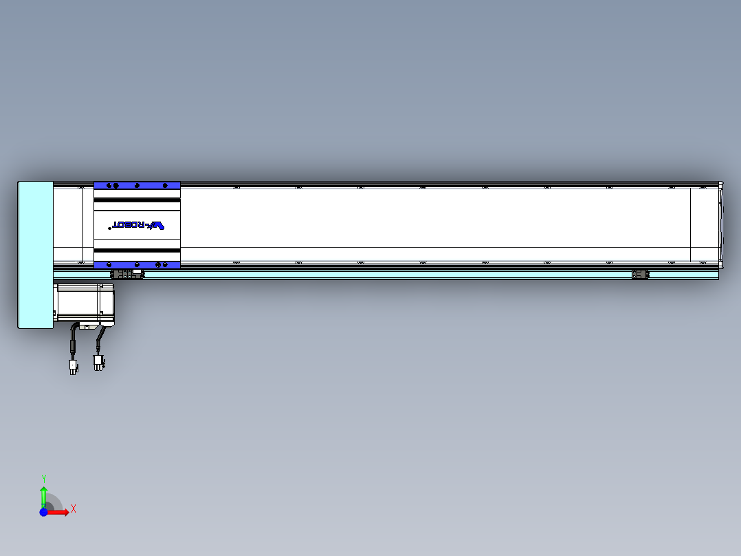 VF丝杆传动-一般环境VF14-Lxx-C-S800-BL-ZP40-C3前视图